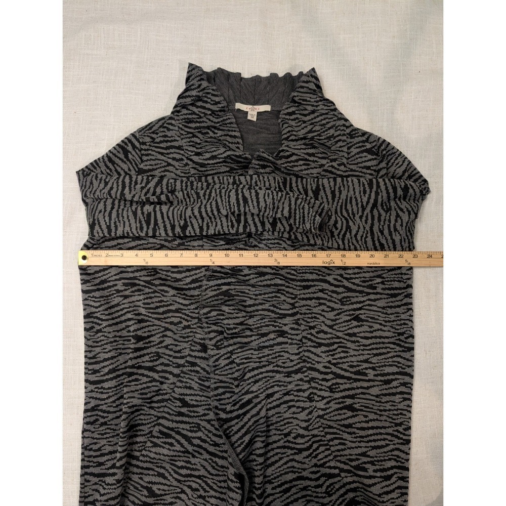 Fever London Zebra Animal Print Open Cardigan Ruffles 2XL - Picture 7 of 9